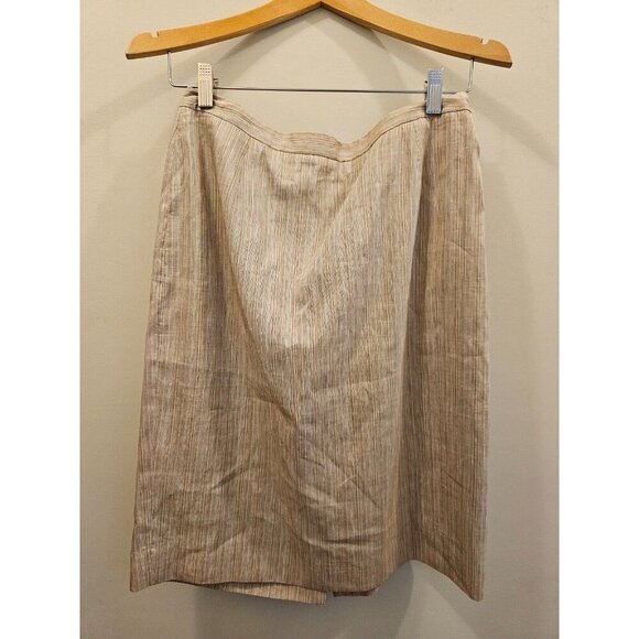 Women's Neiman Marcus Exclusive Linen Blend Jacket/Skirt Suit Size 8 Made in USA - Picture 7 of 16